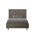 Cama doble francesa acolchada 140x200 con almacenamiento moderno Priya F Compra