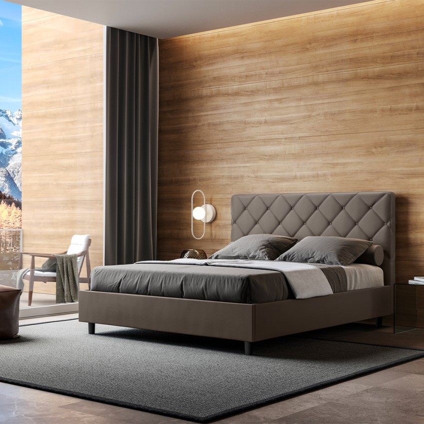 Cama matrimonio 160x190 contenedor diseño moderno Priya M Catálogo