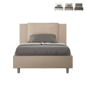 Cama francesa container 120x190 cojín cabecero acolchado Antea P Promoción