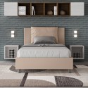 Cama francesa container 120x190 cojín cabecero acolchado Antea P Venta