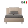 Cama francesa container 120x190 cojín cabecero acolchado Antea P Oferta