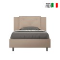 Cama francesa container 120x200 cojín cabecero acolchado Appia P1 Elección