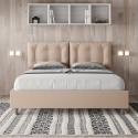 Cama doble container 160x200 cabecero con cojines Annalisa M1