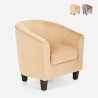 Butaca semicircular terciopelo diseño moderno sala de estar despacho Seashell Lux Promoción