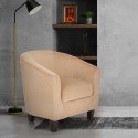 Butaca semicircular terciopelo diseño moderno sala de estar despacho Seashell Lux Venta