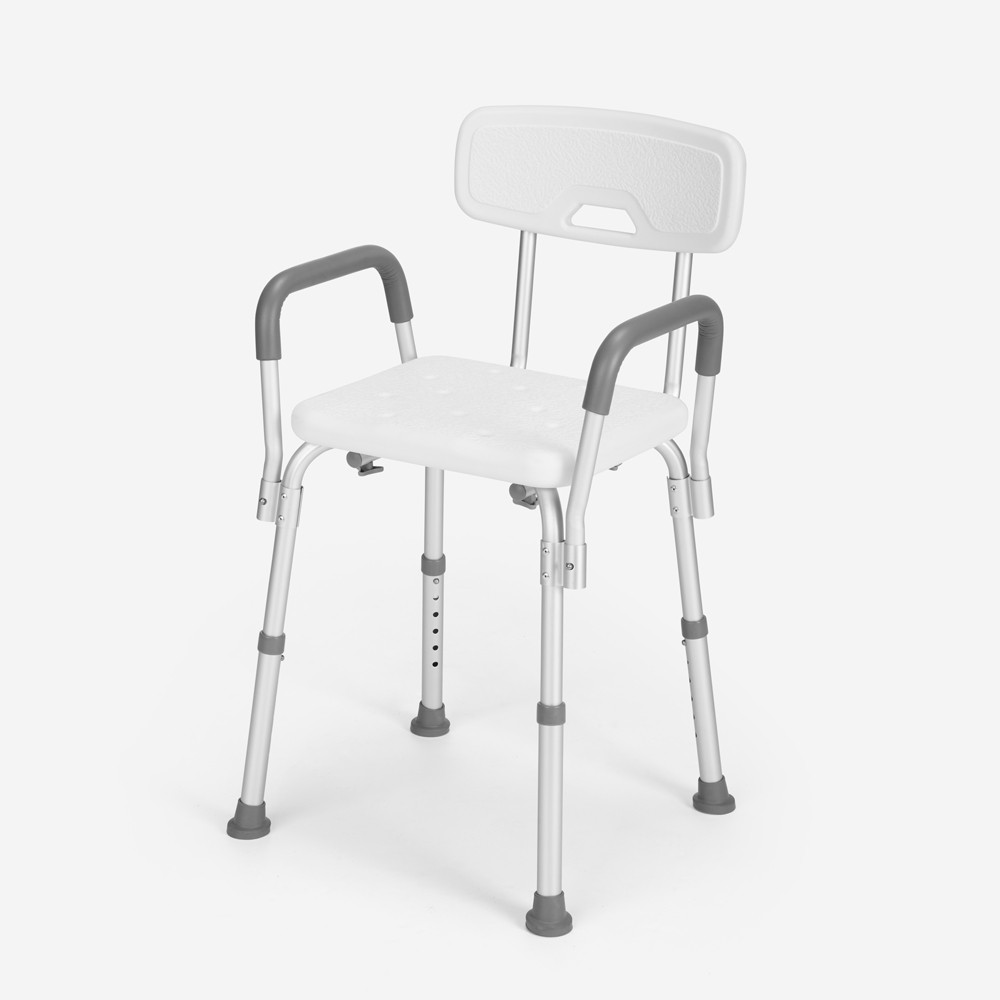 Silla de baño ducha para personas mayores y discapacitados reposabrazos extraíbles Maple