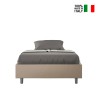 Cama contenedor 120x200 Sommier francés cuadrado y medio Azelia P1