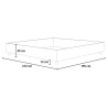 Cama doble container 180x200 sommier king size Azelia K 