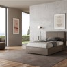 Cama francesa 120x190 cuadrada y diseño medio contenedor Mika P 