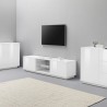Mueble TV salón diseño moderno blanco 180cm Dover Catálogo