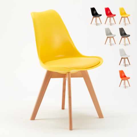 silla con cojín de diseño nórdico nordicaTulipan para bar y cocina Promoción