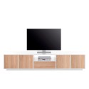 Mueble TV diseño moderno madera blanca 220cm salón Aston Wood Rebajas