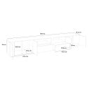 Mueble TV 260cm diseño moderno salón blanco Breid Elección