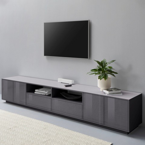 Mueble TV salón diseño moderno 260cm Breid Report
