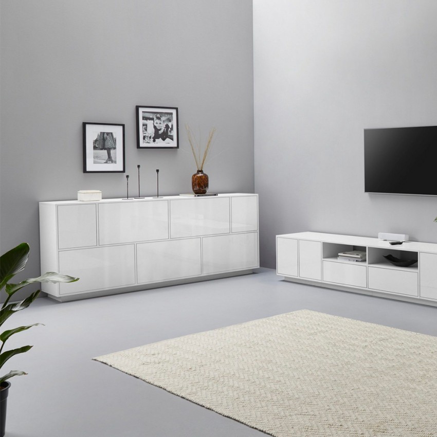 Lopar Aparador 200cm mueble salón aparador cocina diseño blanco