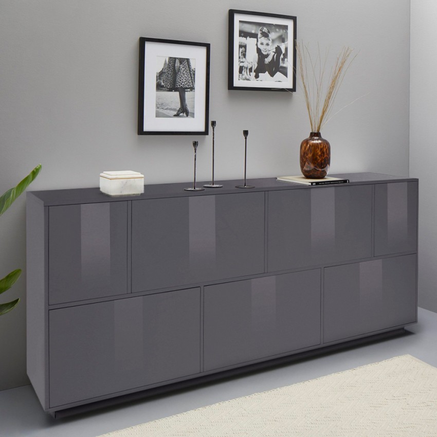 Mueble de cocina salón 200cm diseño moderno Lopar Report Promoción