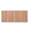 Aparador salón 180cm mueble cocina diseño madera blanca Ceila Wood Rebajas