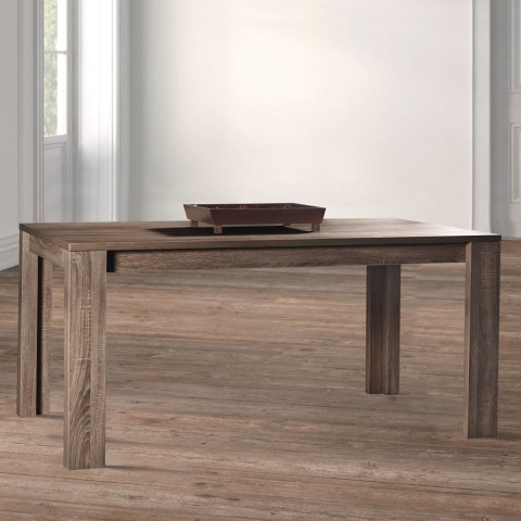 Mesa de comedor rectangular en madera 160X90 diseño moderno Douglas