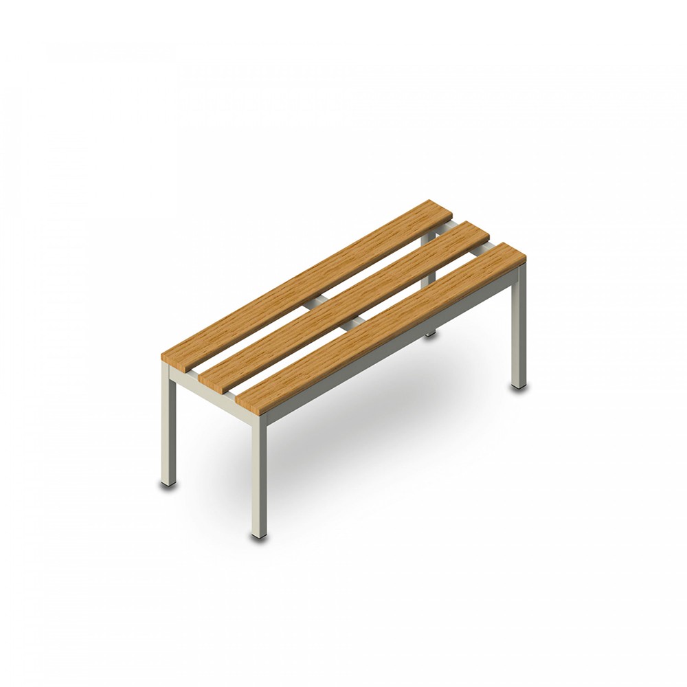 Banco de asiento vestuario 3 plazas 100x37x43cm gimnasio escuela piscina Sit