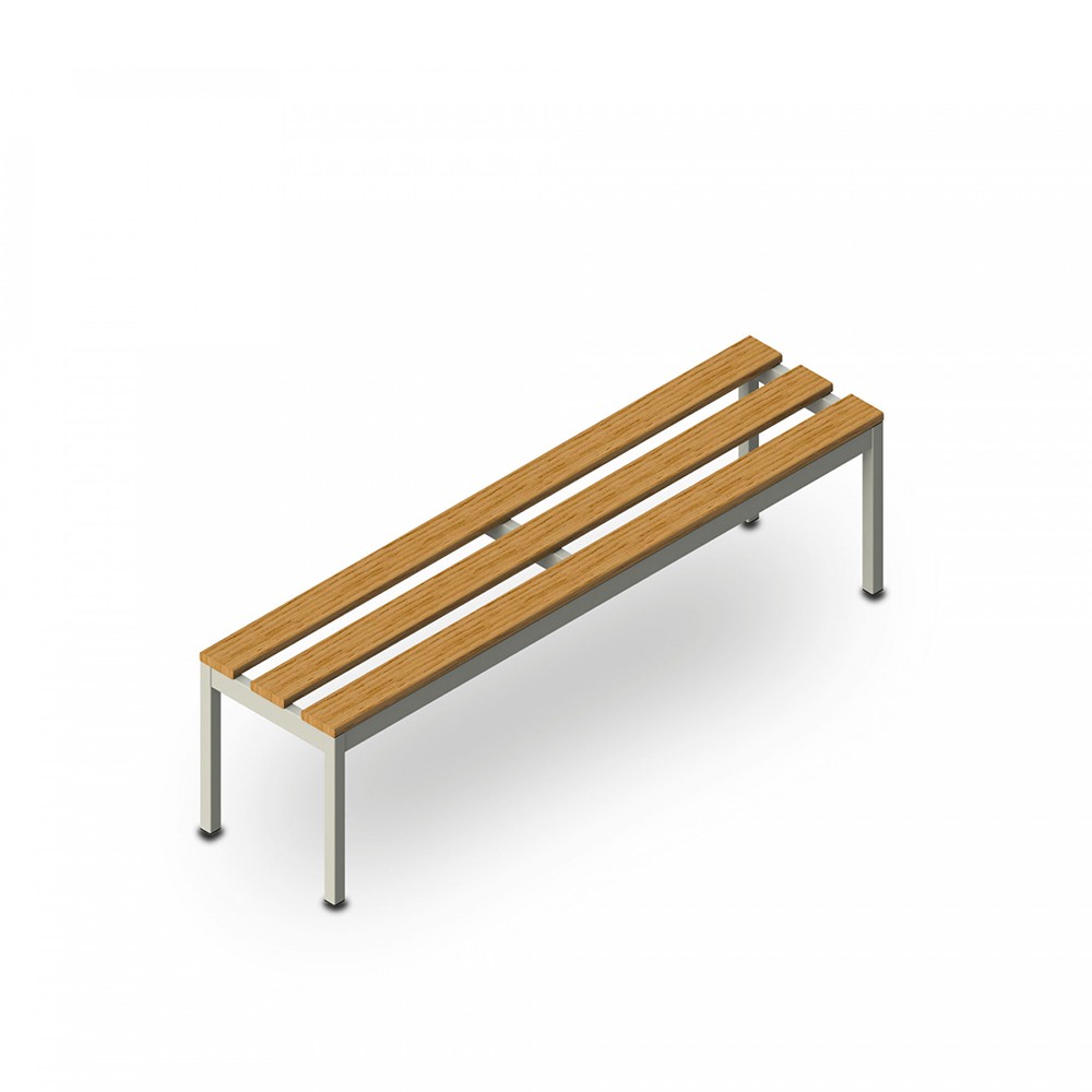 Banco vestuario gimnasio 4 plazas 150x37x43cm piscina escolar Sit M