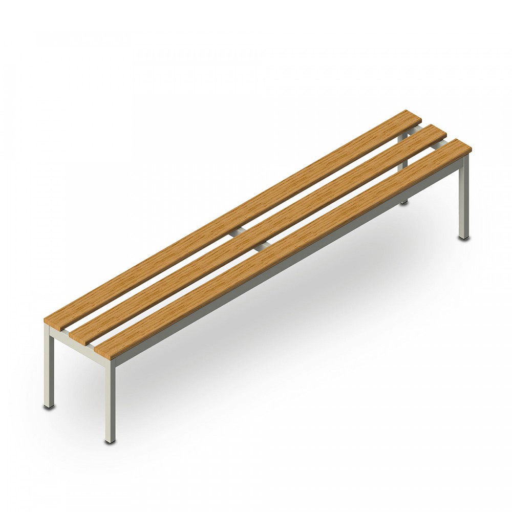 Banco vestuario 6 plazas gimnasio piscina colegio 200x37x43cm Sit L