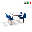 Monobloc mesa 4 sillas comedor empresa oficina escuela Four Oferta