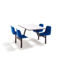 Monobloc mesa 4 sillas comedor empresa oficina escuela Four Rebajas