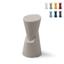 Taburete alto con mesa lounge para exterior en polietileno moderno Dot Venta