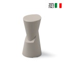 Taburete alto con mesa lounge para exterior en polietileno moderno Dot Elección