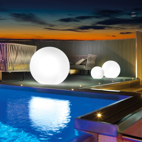 Esfera luminosa LED RGB lámpara diseño jardín exterior bar restaurante Promoción