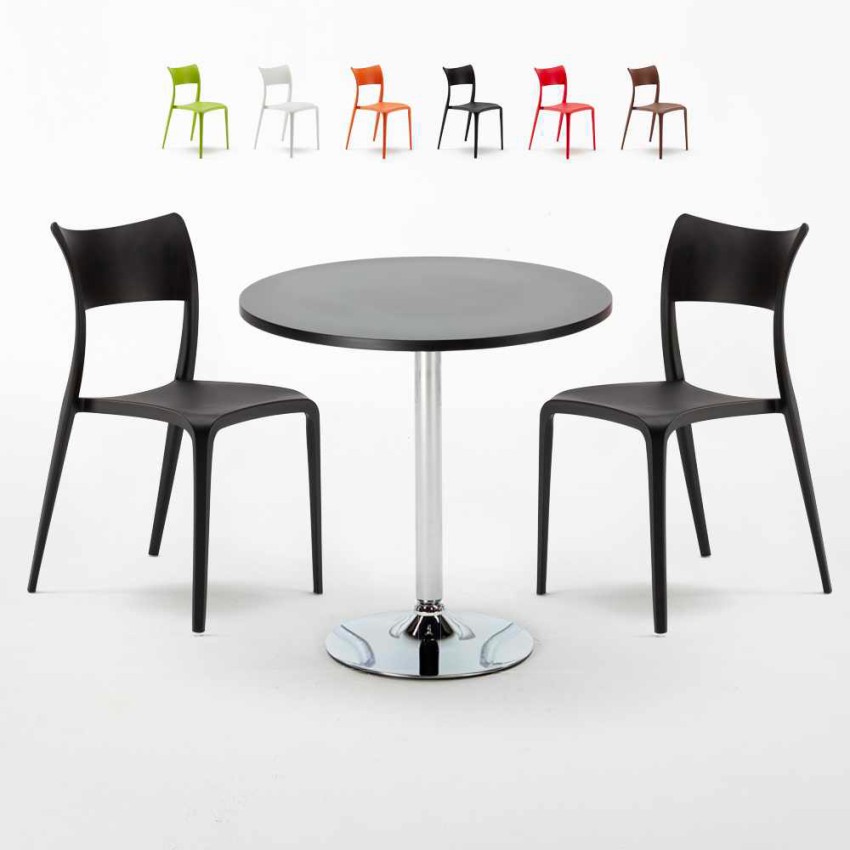 Mesa Redonda Negra Con 2 Sillas De Colores Interior Bar Parisienne Cosmopolitan Descueto Mesa Redonda Negra Con 2 Sillas De Colores Interior Bar Parisienne Cosmopolitan Descueto