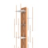 Librería vertical de columna de madera h195cm con 13 baldas Zia Veronica H Medidas