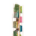 Librería vertical de columna de madera h195cm con 13 baldas Zia Veronica H Características