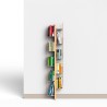 Librería de pared vertical h150cm en madera 10 estantes Zia Veronica WMH Stock