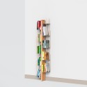 Librería de pared vertical h150cm en madera 10 estantes Zia Veronica WMH Elección