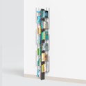 Librería de pared vertical h195cm en madera 13 estantes Zia Veronica WH Características