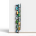 Librería de pared vertical h195cm en madera 13 estantes Zia Veronica WH Medidas