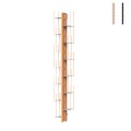 Librería de pared vertical h195cm en madera 13 estantes Zia Veronica WH Promoción