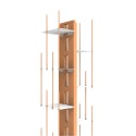 Librería de pared vertical h195cm en madera 13 estantes Zia Veronica WH Precio