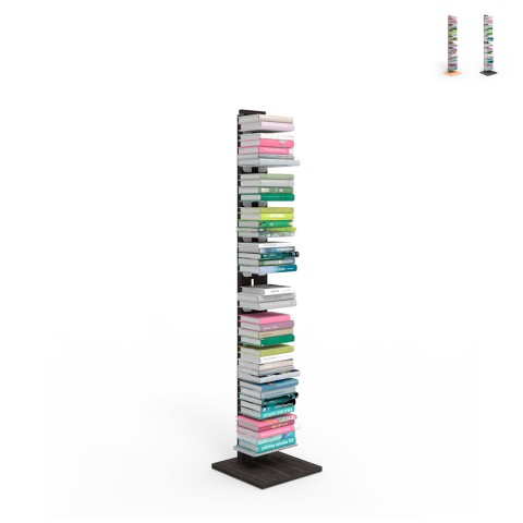 Librería columna vertical h150cm 10 baldas de madera Zia Ortensia MH
