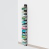 Librería de pared h195cm vertical en madera 13 baldas Zia Ortensia WH Elección