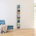 Librería de pared h195cm vertical en madera 13 baldas Zia Ortensia WH Oferta