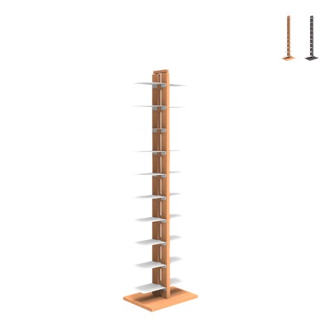 Librería de columna vertical que ahorra espacio h150cm 20 estantes Zia Bice MH