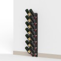 Portabotellas de pared con diseño de bodega para 14 botellas de vino Zia Gaia WSH Modelo