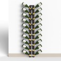Portabotellas de pared con diseño de bodega para 20 botellas de vino Zia Gaia WMH Características