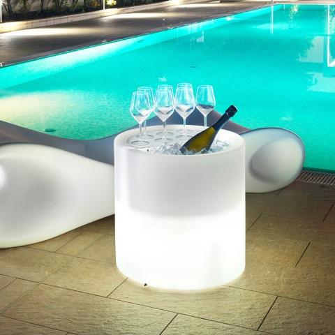 Mesa contenedor luminosa para jardín piscina bar Home Fitting Party Promoción