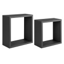 Conjunto de 2 estantes colgantes de diseño de cubos de pared Q-Bis Maxi Promoción
