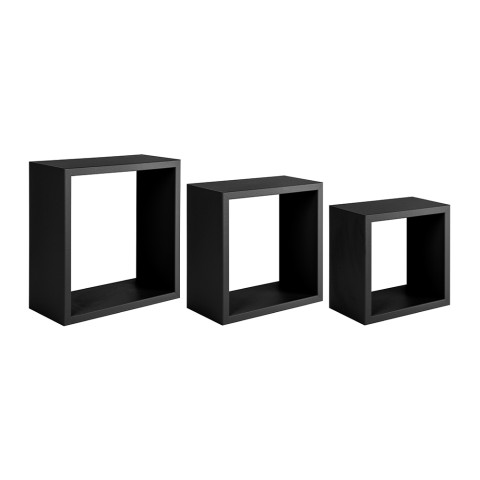 Conjunto de 3 estantes de pared modernos estante de pared de cubo Incubo Slim Promoción