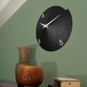 Reloj de pared de madera de diseño redondo magnético Vulcano Numbers Descueto