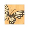 Cuadro madera taracea 75x75cm diseño moderno Butterfly Características